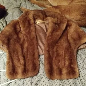 Mink shawl, vintage